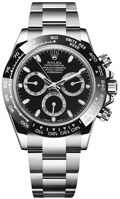 rolex 116500ln men's cosmograph daytona black dial watch